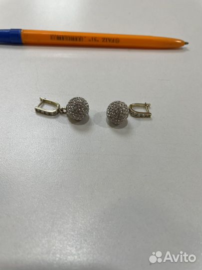 Серьги золотые 585