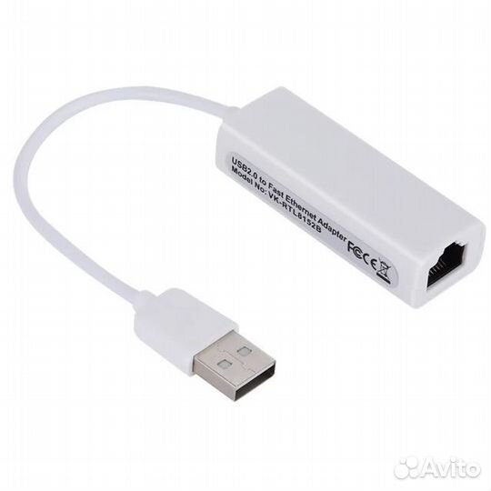 Сетевой адаптер Ethernet Adapter USB 2.0 на RJ45