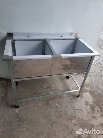 Ваннамоечная 2х секционная с бортом 2х480(G-30)