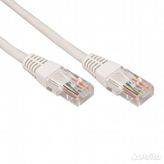 Патч-корд UTP 5e кат. литой 10М серый rexant