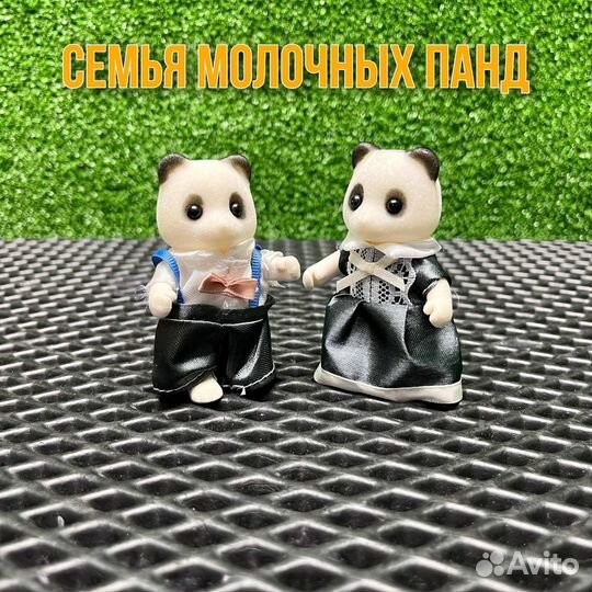 Фигурки семья панд