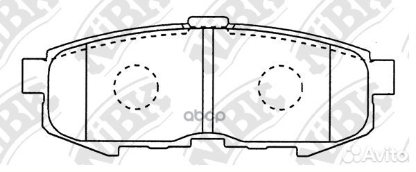 Колодки тормозные дисковые задние NiBK PN5807 Я
