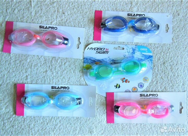 Очки для плавания детские, нарукавники, круг