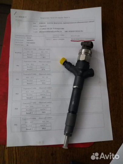 Форсунка Denso 1465A041 митсубиши Л200,паджеро