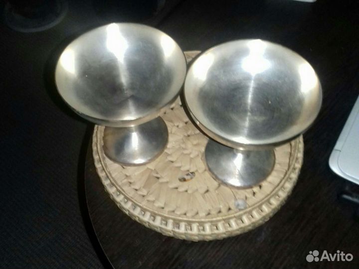 Конфетница-креманка мельхиоровая