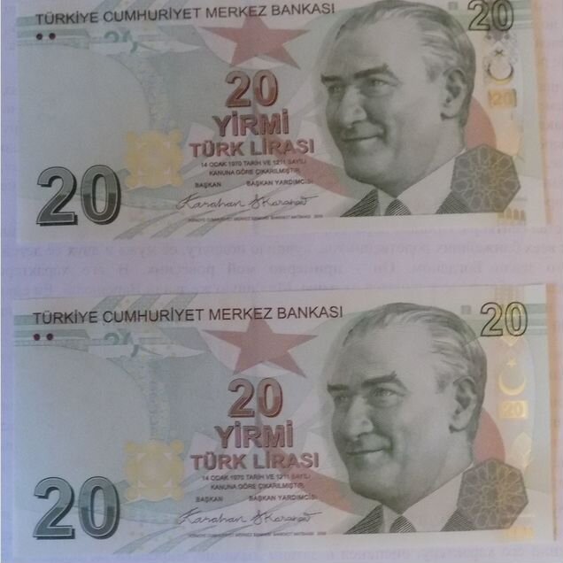 Турция 20 лир 2009 пресс