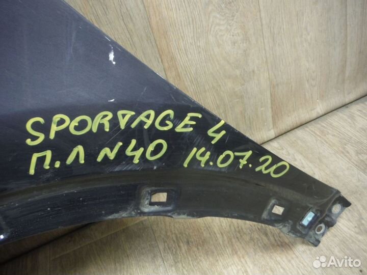Крыло переднее левое (№40) Kia Sportage 4 2018