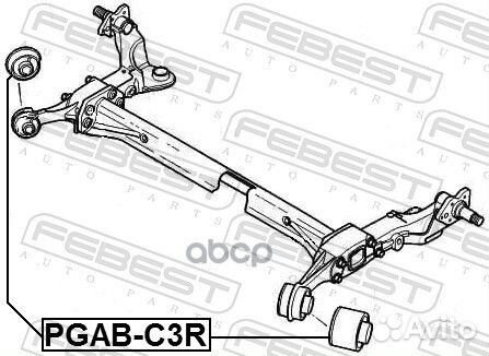 Pgabc3R сайлентблок задней балки Citroen C3, P