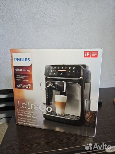 Кофемашина Philips EP4349/70 4300 Series LatteGo