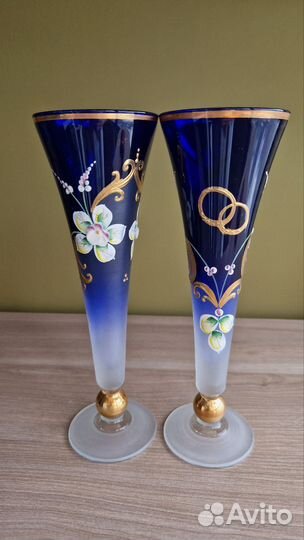 Бокалы под шампанское свадебные