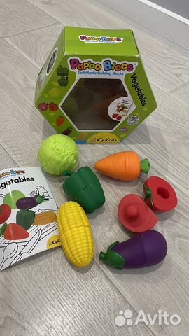 Развивающие игрушки овощи пазл