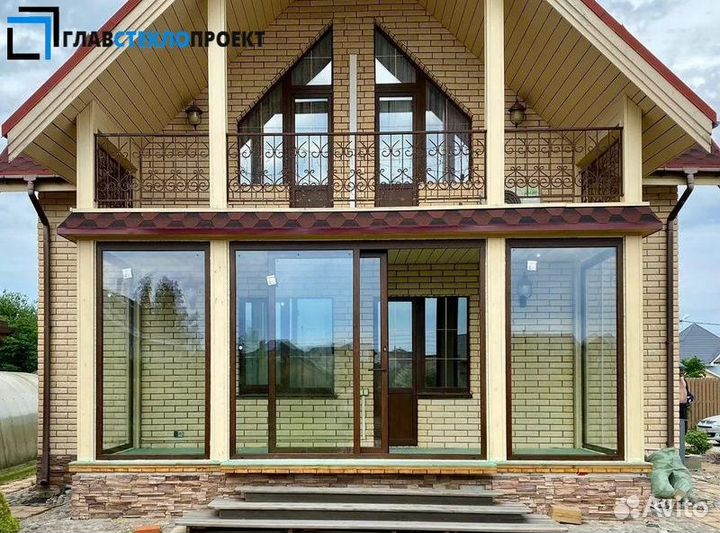 Остекление коттеджей veka