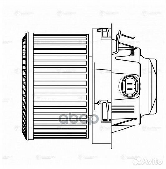 Э/вентилятор отоп. для а/м Peugeot 207 (06) (LFh