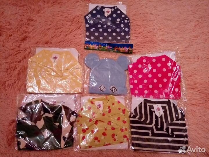 Много летних, весенних стильных шапок для малышей