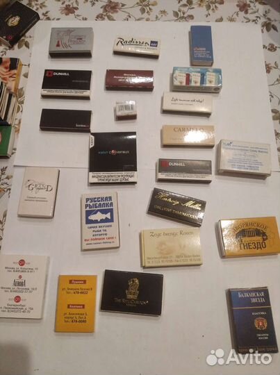 Коллекция спичек, спичечных коробков