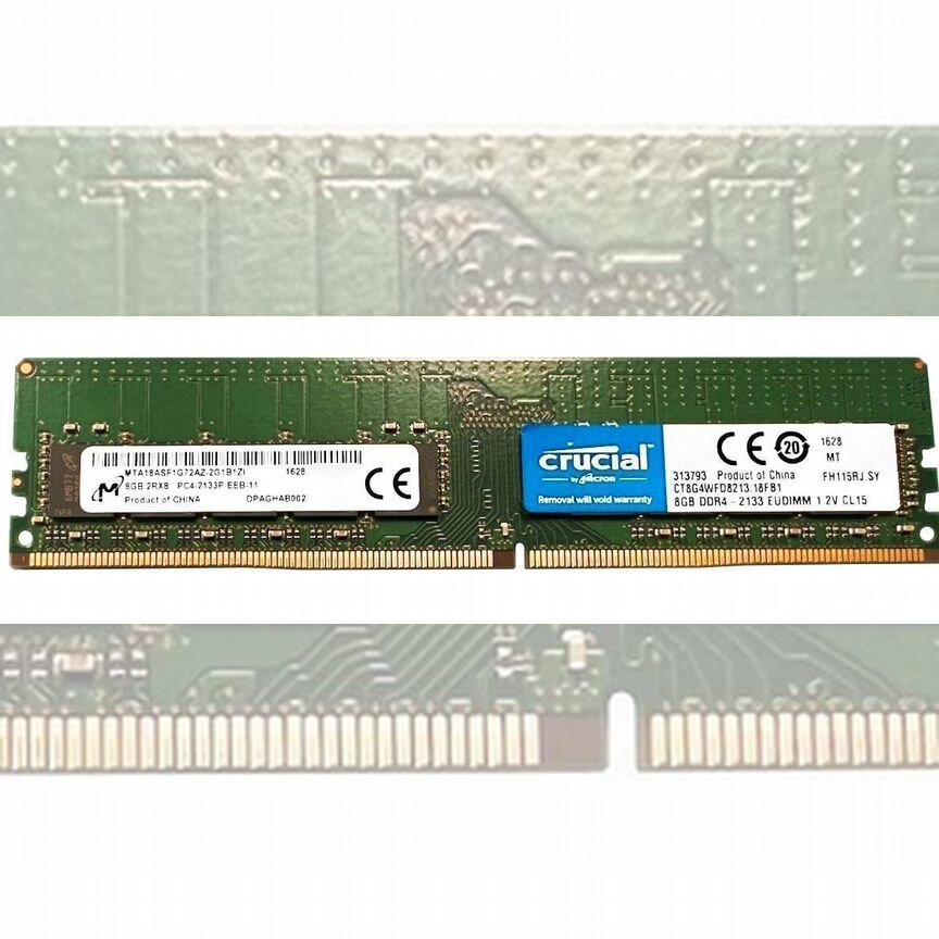 [MTA18ASF1G72AZ-2G1B1ZG] Оперативная Память Micron Mta18asf1g72az-2g1b1zg