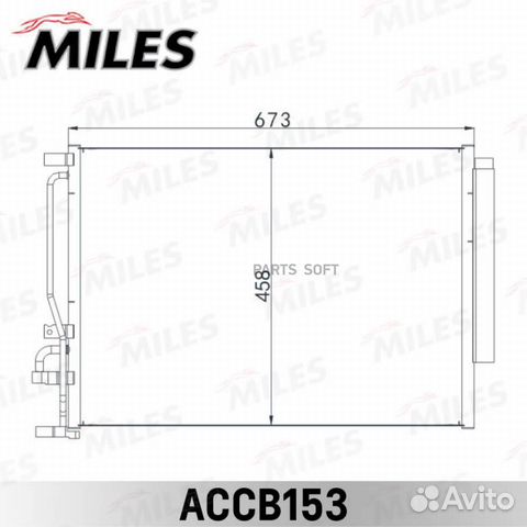 Miles accb153 Конденсер chevrolet captiva 2.4/3.2