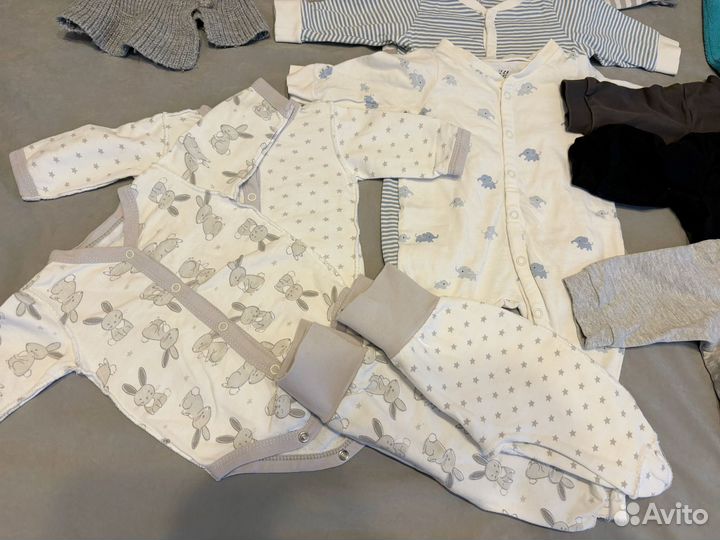 Детские вещи пакетом на мальчика 56,62,68