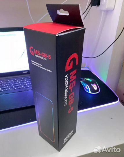 Игровой коврик с RGB подсветкой