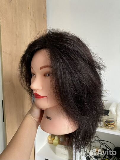 Голова манекен для парикмахеров + штатив