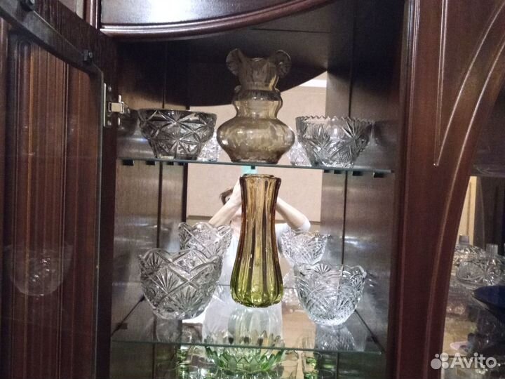 Вазы красное стекло