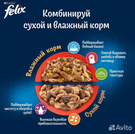 Влажный корм Felix