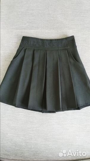 Школьная юбка черная 128