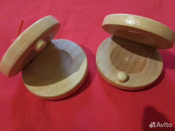 Кастаньеты новые деревянные фламенко (пара)