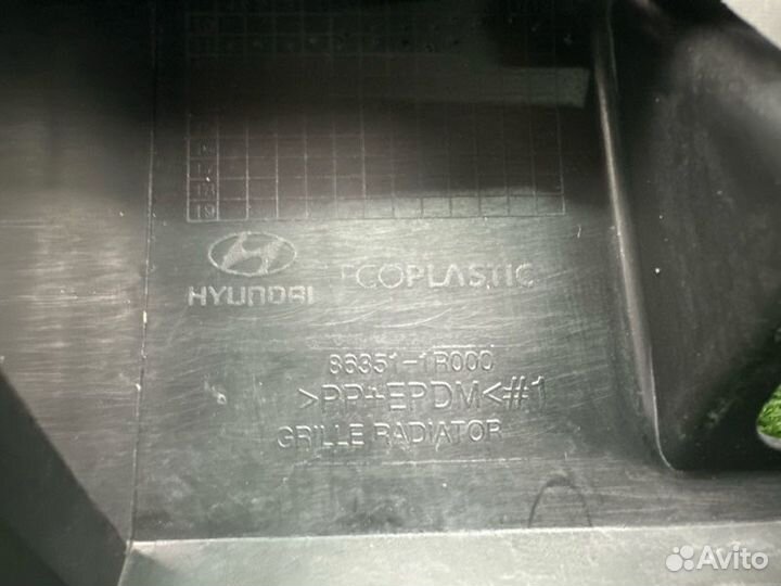 Решетка радиатора Hyundai Solaris Hb 1.6 G4FC 2011