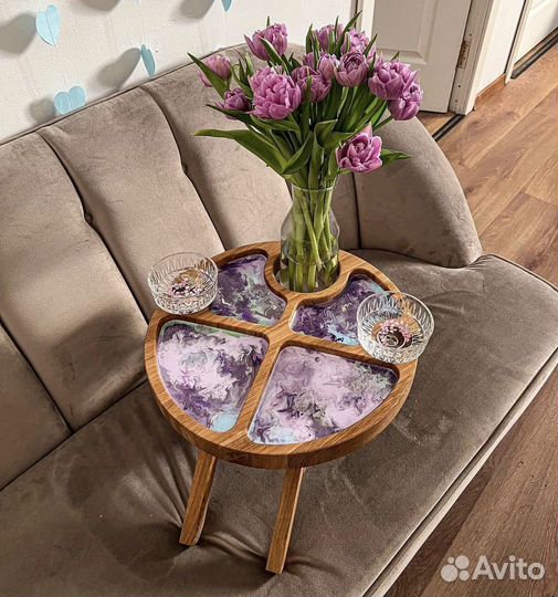 Винный столик менажница