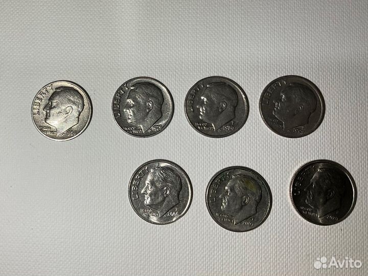 Монета 1 дайм США - 1 dime USA