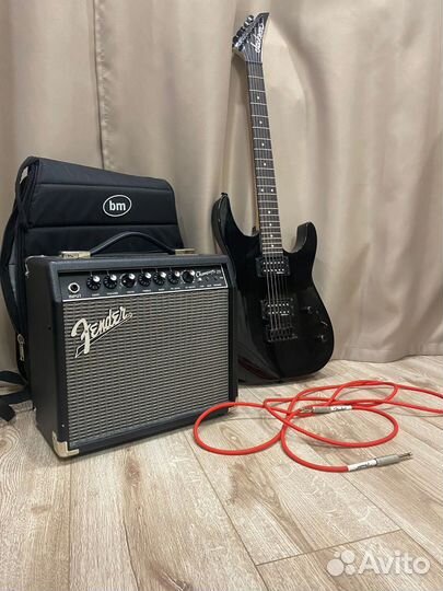 Электрогитара Jackson Js11 + Комбик Fender + Чехол