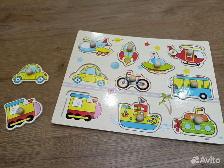 Развивашка деревянные пазлы