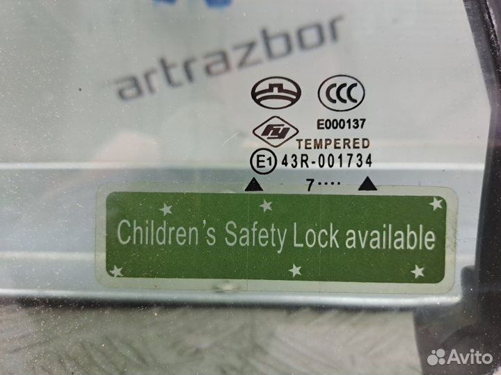 Стекло двери задней левой (форточка) Great Wall