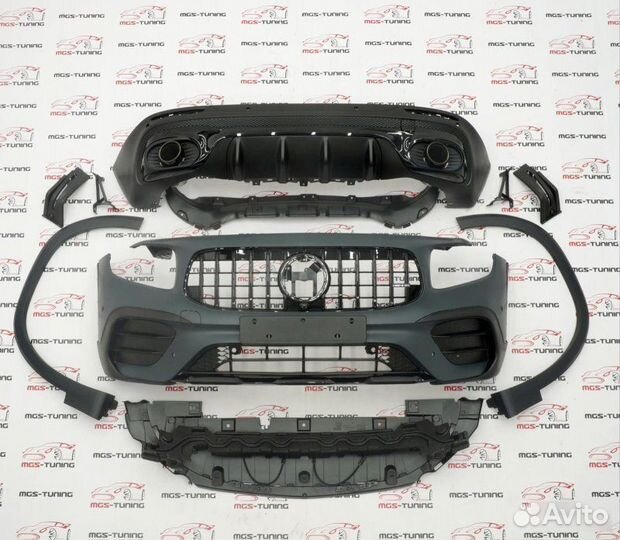 Обвес в стиле GLB35 черный Mercedes GLB-class X247