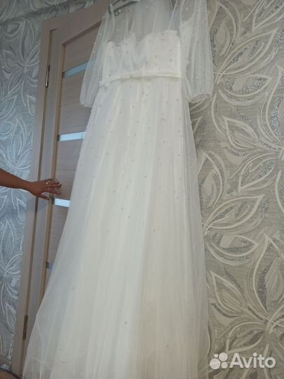 Свадебное платье 44 46 новое