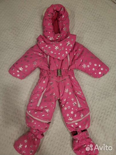 Зимний комбинезон для девочки, 80 см