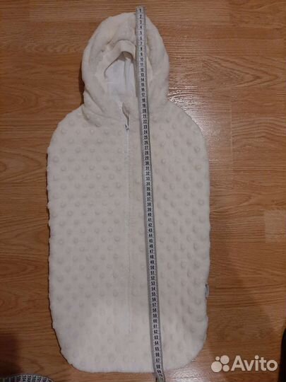 Кокон с капюшоном для новорожденных теплый