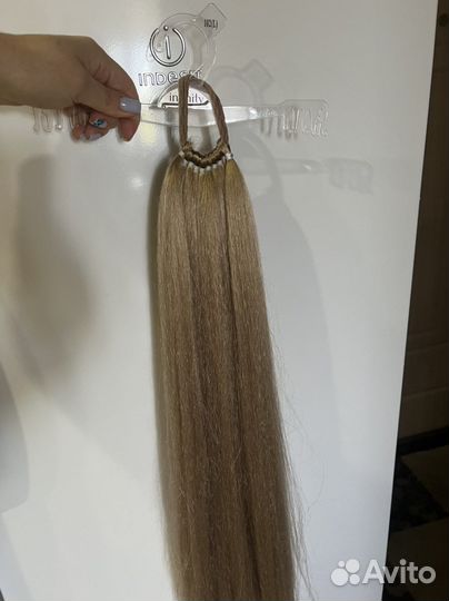 Волосы для наращивания,хвост на резинке