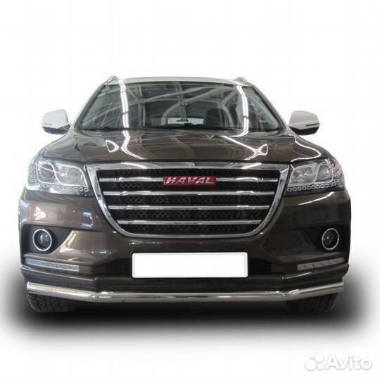 Защита переднего бампера Haval H2