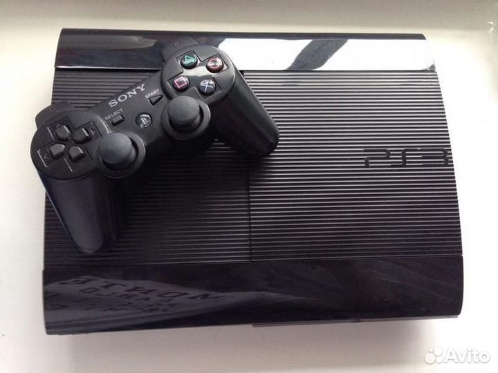Sony PS3 Super slim прошитая 500 Gb + 60 игр
