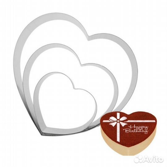 Форма для выпечки «Сердце» Сердце 10,15,20 см