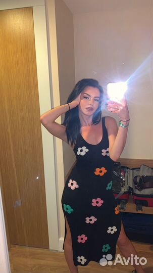 Вязаное платье