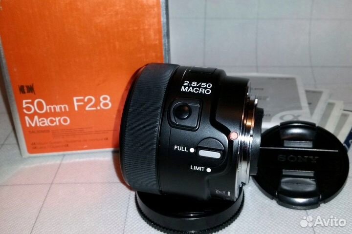 Объектив Sony 50 f/ 2.8 Macro для Sony A