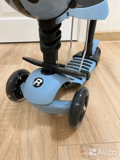 Самокат с сиденьем детский и ручкой Rush новый
