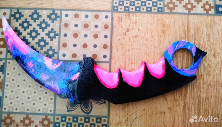 Продам нож керамбит purple camo