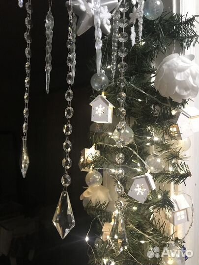 Хрустальные нити decor, новогодний декор