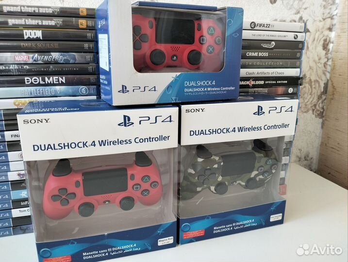 Геймпад/ Sony Dualshok 4 v.2 Оригинал Magma Red