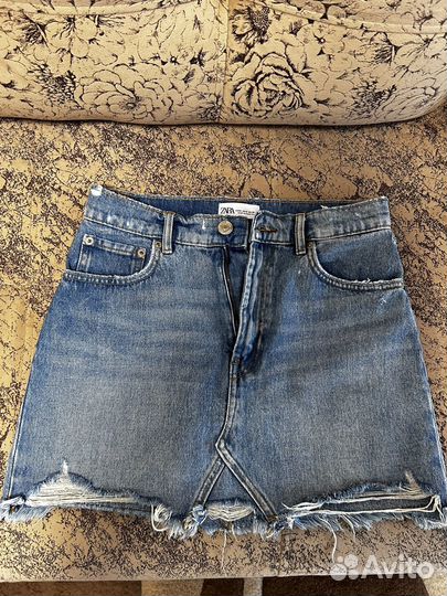 Юбка джинсовая zara