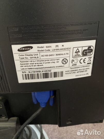 Монитор Samsung syncmaster 920n